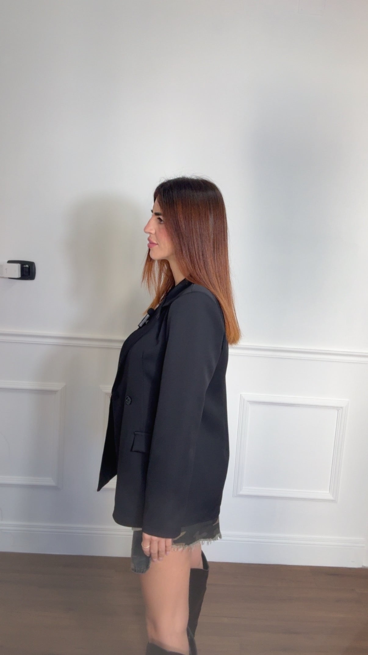 Noir Power blazer