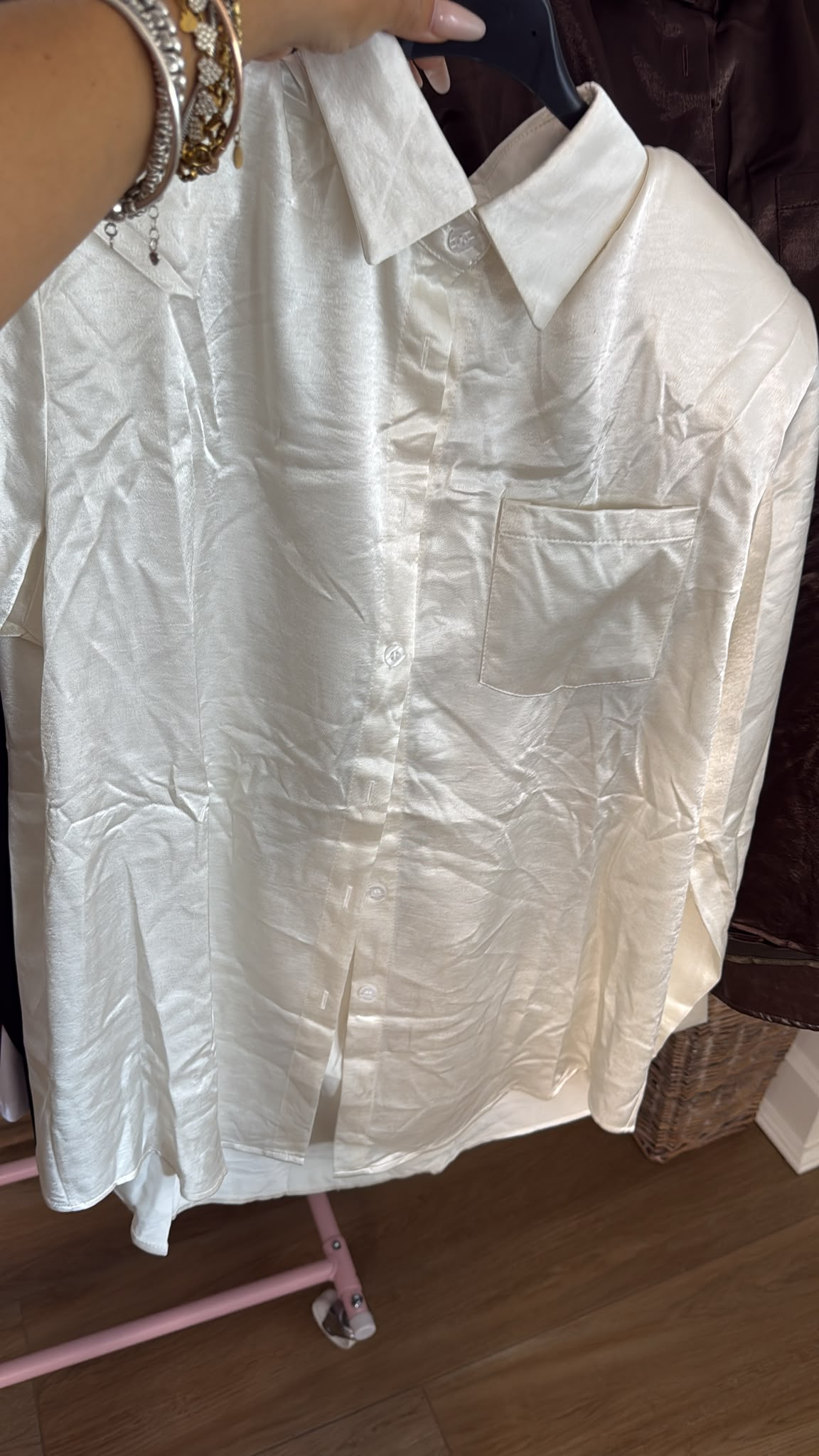 Camicia in raso