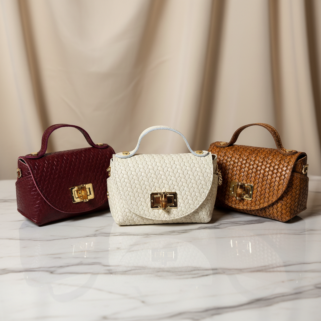 Borse luxury con sfondo professionale