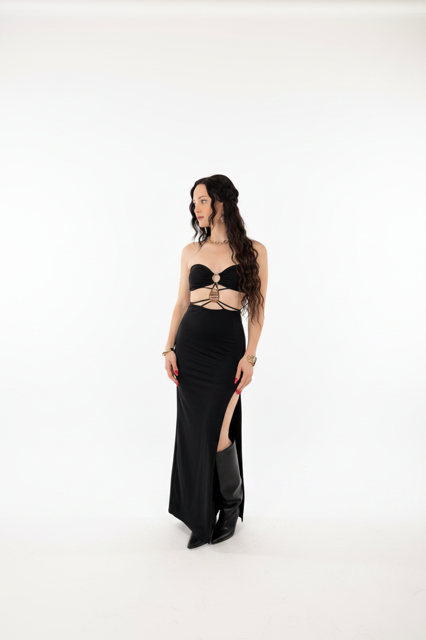 Foto con sfondo studio professionale